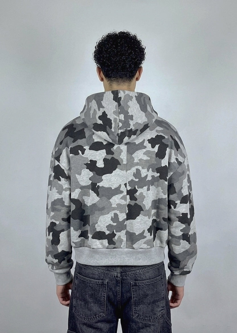 CAMO ZIPPER HOODIE